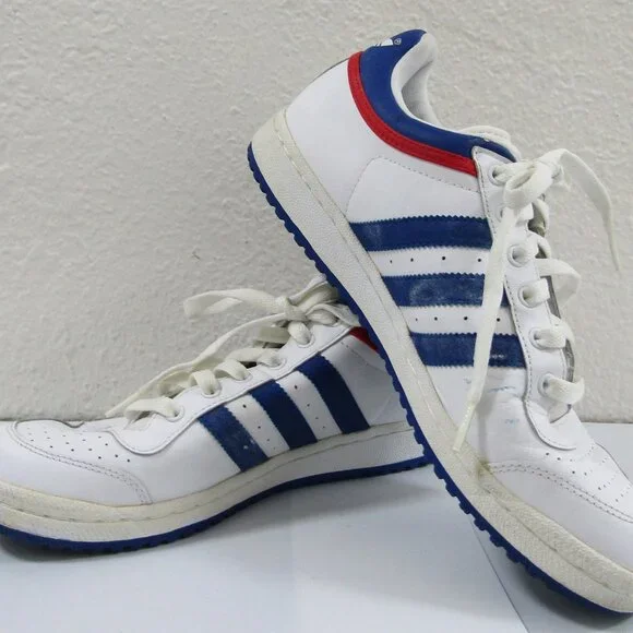 adidas Shoes Adidas Top Ten Low Red White Blue Shoes Vintage